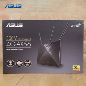 مودم 4G LTE Cat 6 وایرلس AC1800 WiFi-6 ایسوس مدل Asus 4G-AX56