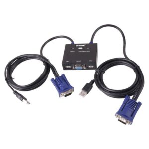 KVM سوئیچ 2 پورت VGA & USB دی لینک مدل D-Link DKVM-222 New