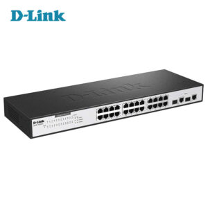 سوئیچ شبکه 24 پورت 10/100 و 2 پورت Combo دی لینک مدل D-Link DES-1026G