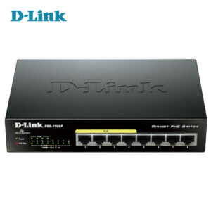 سوئیچ شبکه 8 پورت POE گیگابیت دی لینک مدل D-Link DGS-1008P