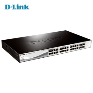 سوئیچ شبکه مدیریتی 24 پورت گیگابیت 4 پورت SFP دی لینک مدل D-Link DGS-1210-28