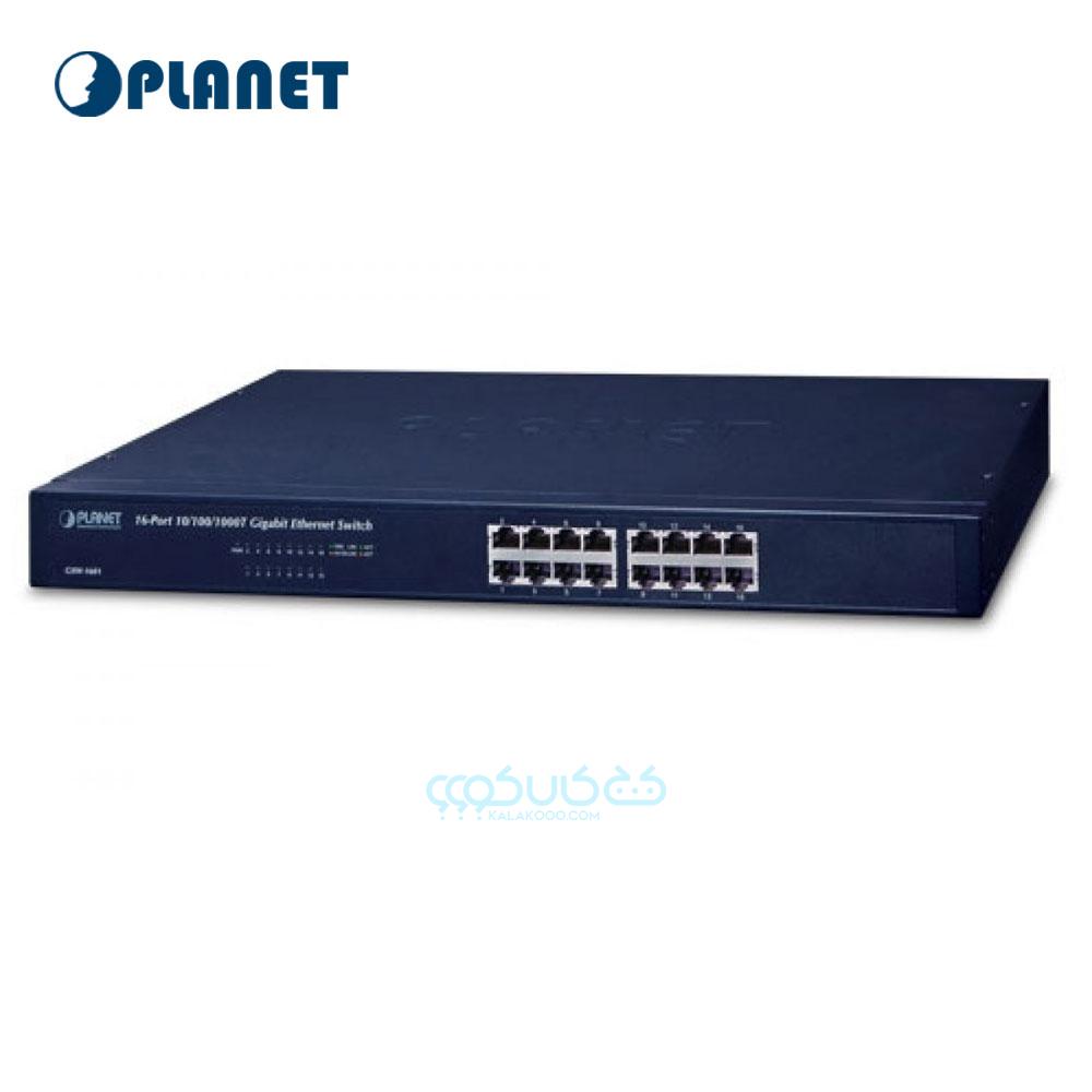 سوئیچ شبکه 16 پورت گیگابیت پلانت مدل Planet GSW-1601