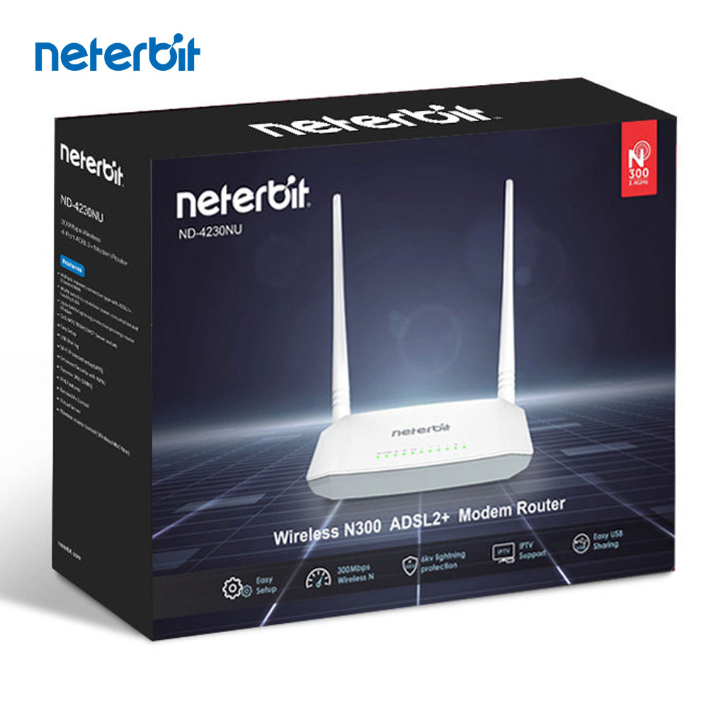 مودم ADSL وایرلس N300 نتربیت مدل Neterbit ND-4230NU