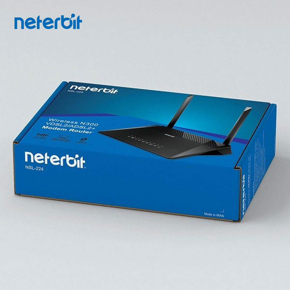 مودم VDSL وایرلس N300 نتربیت مدل Neterbit NSL-224 گارانتی آونگ