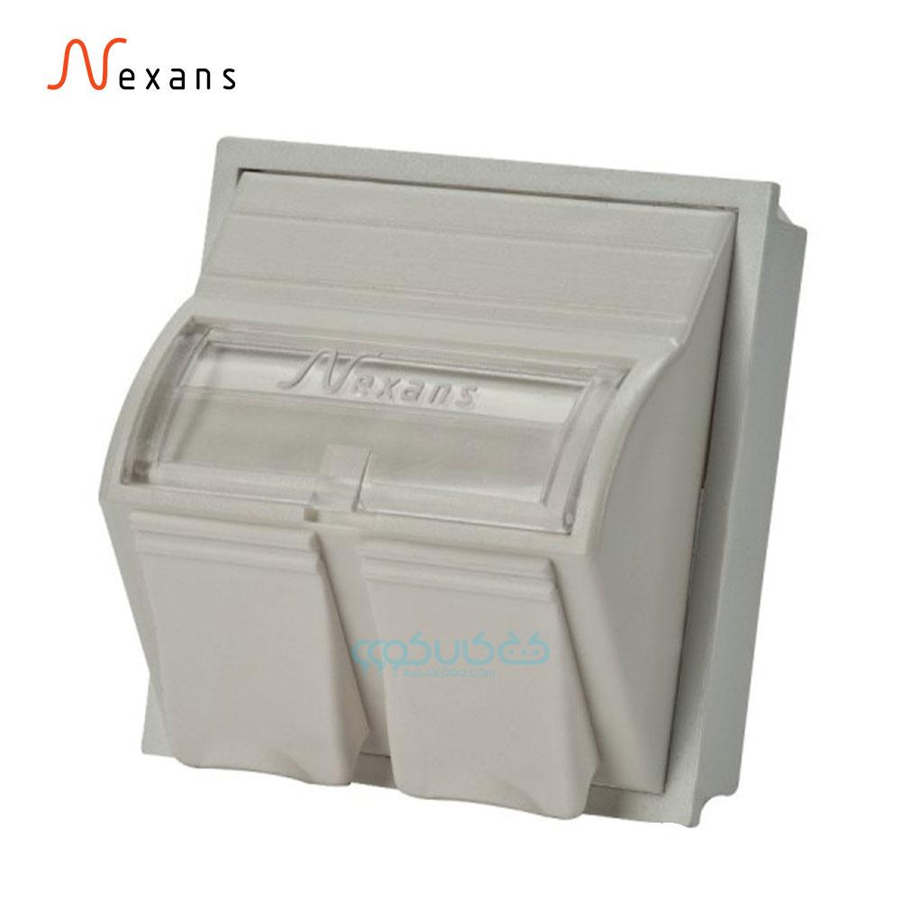 فیس پلیت شبکه 2 پورت نگزنس مدل Nexans N423.540N