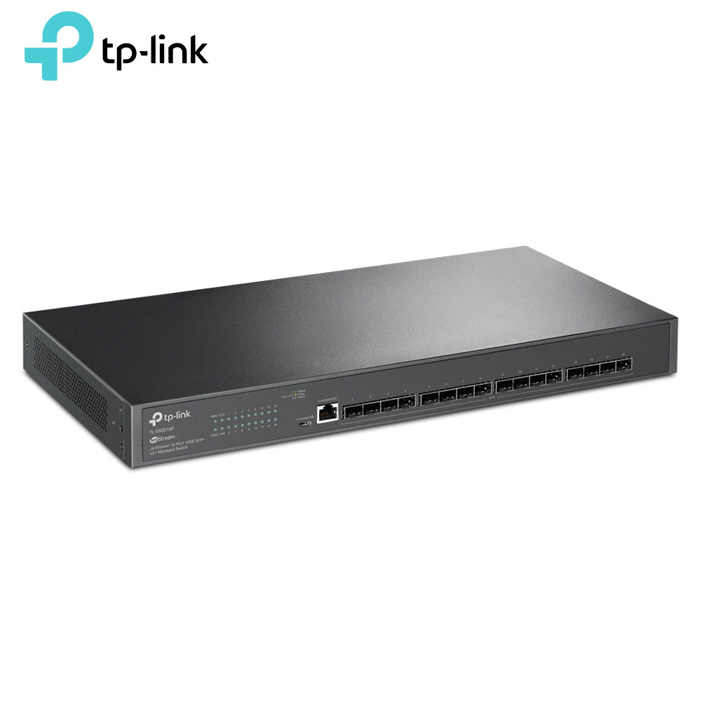 سوئیچ شبکه فیبر 16پورت مدیریتی 10GE تی پی لینک مدل TP-Link TL-SX3016F