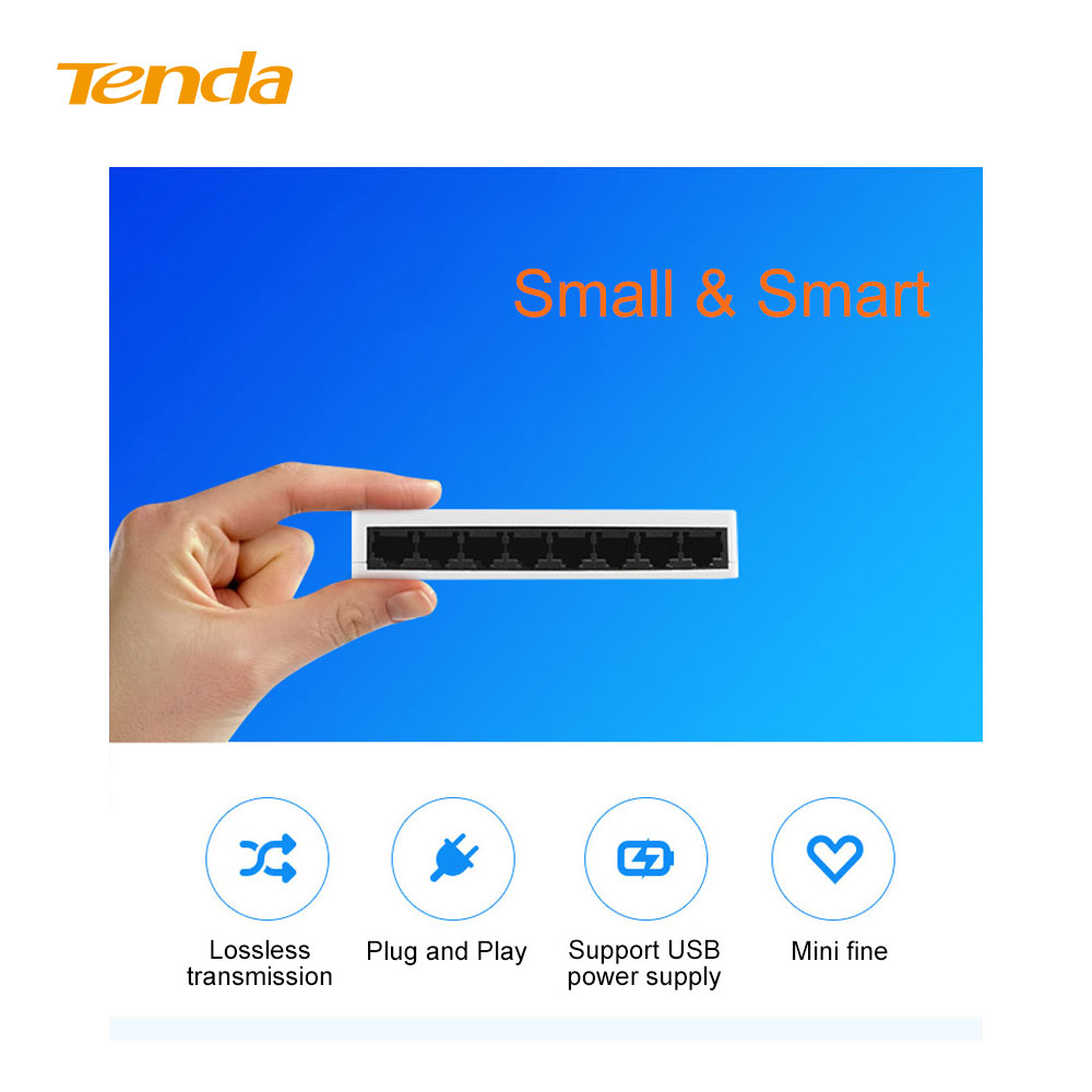 سوئیچ شبکه 8 پورت 10/100 تندا مدل Tenda S108