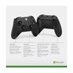 نمای جلوی دسته بازی xbox مشکی
